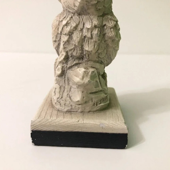 Vintage A Santini Resin Owl Sculpture Classic Figure Made in Italy 4.5 Inch Tall - Picture 6 of 16